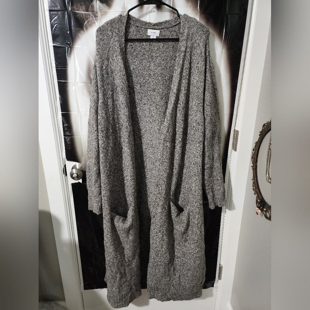 Old navy long grey sweater 3xl